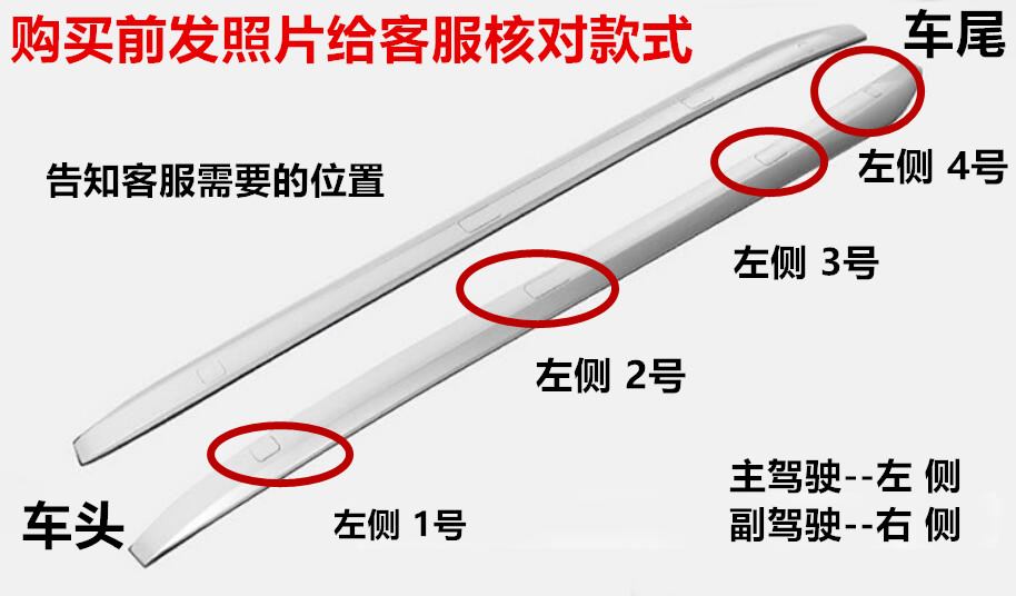 适用丰田汉兰达行李架盖子 15-21款新款汉兰达行李架盖车顶架盖板-图3