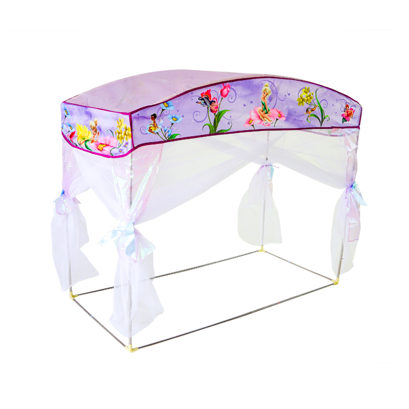 迪士尼公主儿童蚊帐支架折叠蒙古包无底方顶儿