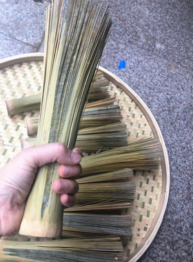 乡下大锅老农自用清洁洗槽竹子