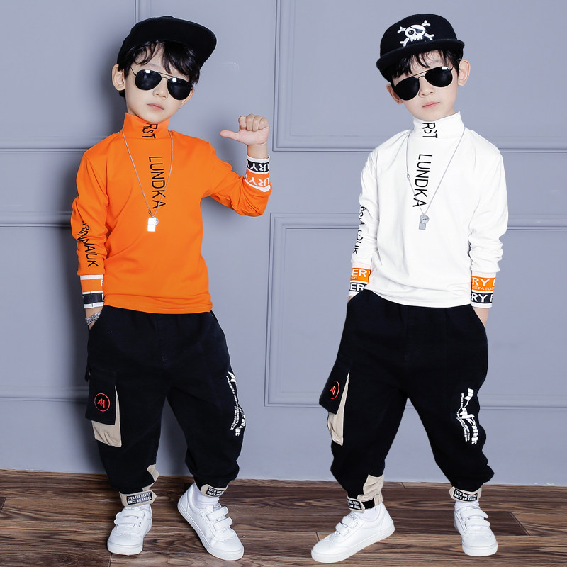 男童长袖t恤秋上衣加绒超好看2025新款纯棉内搭白色半高领打底衫,淘宝优惠券,粉丝福利购,淘宝优惠卷