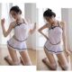 Sexy Republic of China student cheongsam uniform cos transparent pajamas female suit pure desire anchor cross-dressing role play