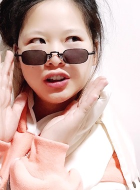 圆形复古墨镜嘻哈太阳镜男女