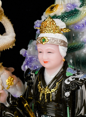东北五仙黑老太神像供奉摆件