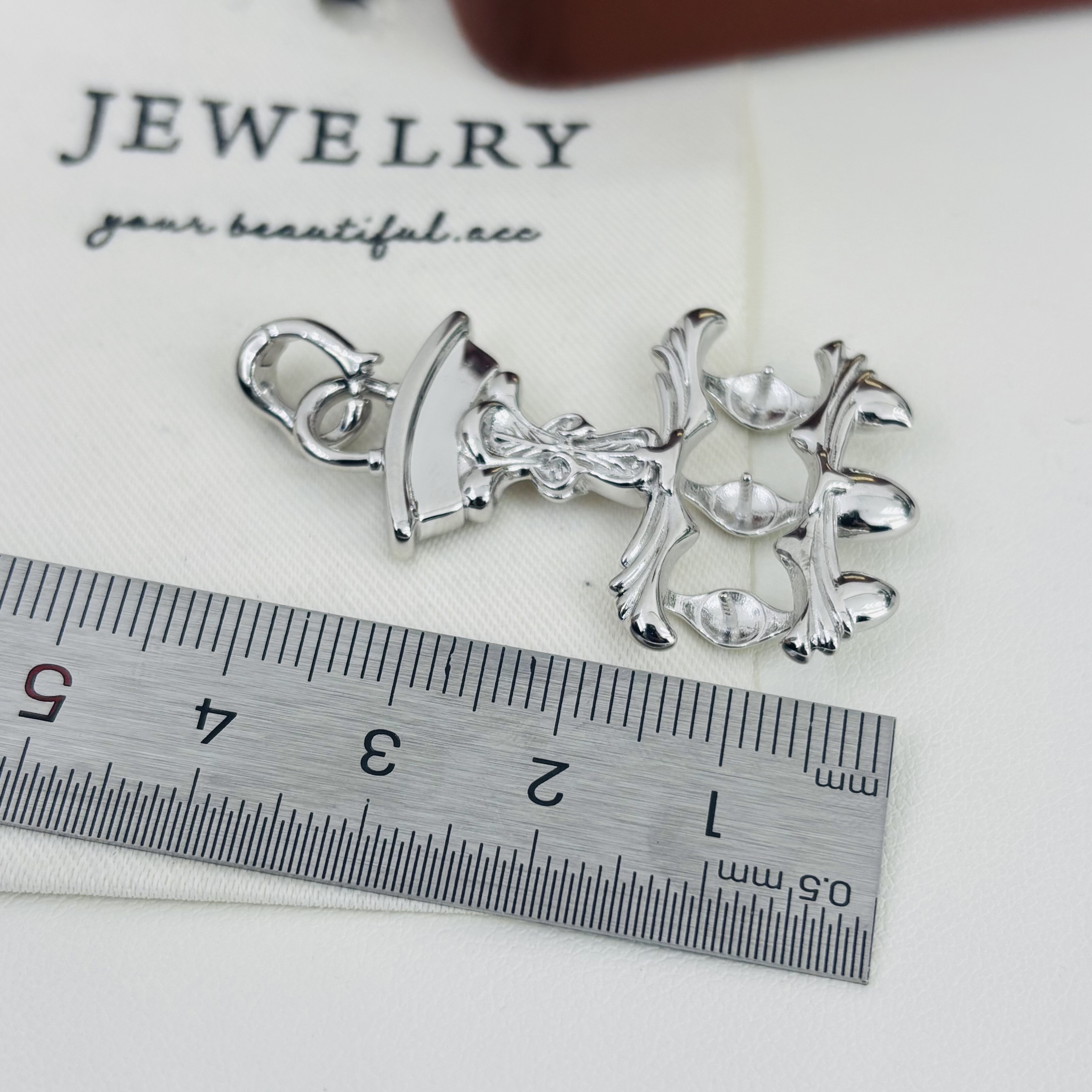 精工纯银diy万能扣珍珠吊坠可配8-9mm虎爪造型酷酷中性风男女通用,淘宝优惠券,粉丝福利购,淘宝优惠卷