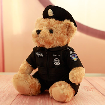 Fire Bear Doll Traffic Police ຫມີ Doll Police Bear Plush Toy Fire Rescue Day Promotional Event Gift