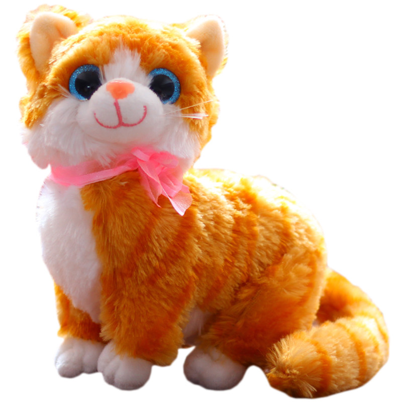 猫咪毛绒玩具公仔仿真小猫玩偶布娃娃会叫喵星人抱枕女生儿童陪睡