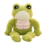 Плюшевая игрушка, забавная успокаивающая тряпичная кукла подходит для мужчин и женщин для друга, лягушка