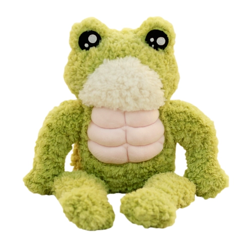 Плюшевая игрушка, забавная успокаивающая тряпичная кукла подходит для мужчин и женщин для друга, лягушка