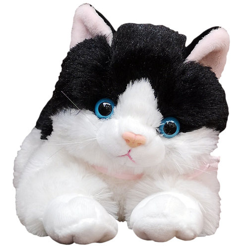 仿真猫咪玩偶毛绒玩具公仔可爱会叫新款陪睡觉小猫布偶抱枕趴趴猫 - 图3