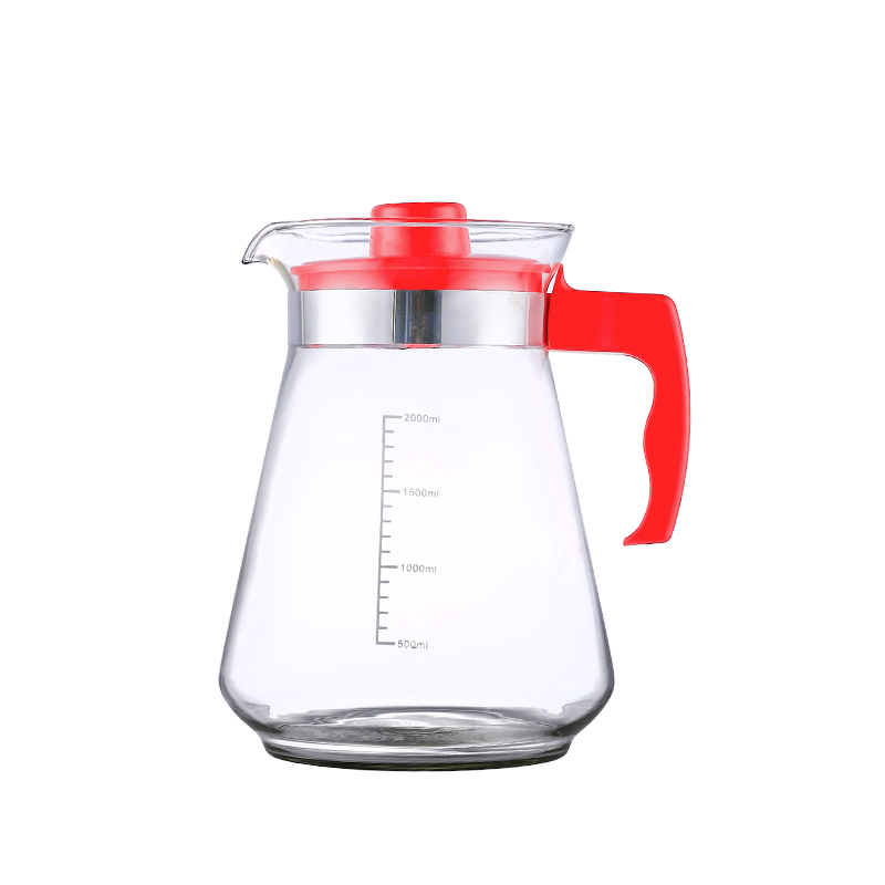 冷水壶家用耐高温玻璃水壶泡茶壶凉白开大容量水杯水瓶套装凉水壶 - 图0