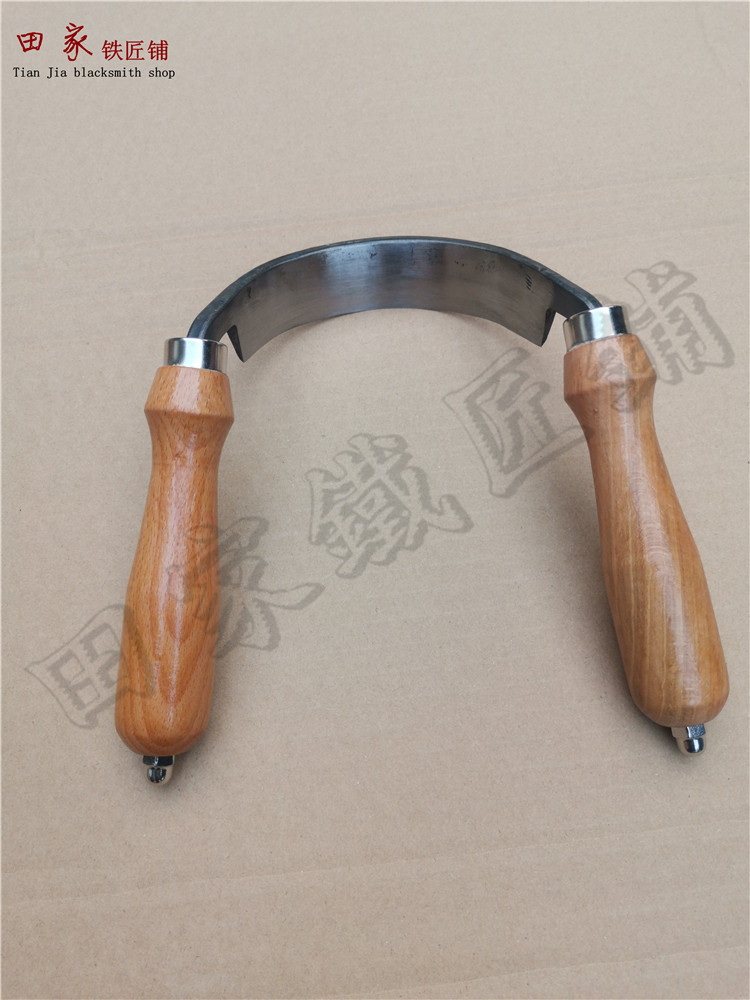 【田家打铁铺】拉刀弧形刃拉刀木工刮刨根雕木雕工具国外样式拉刀_虎窝淘