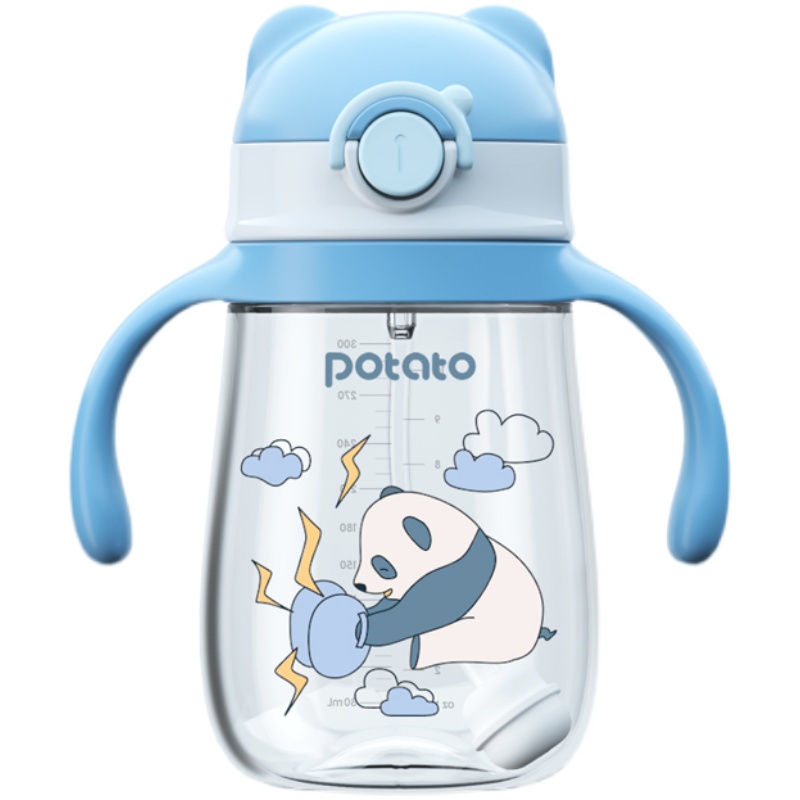 小土豆儿童水杯ppsu吸管杯宝宝学饮杯婴儿6个月以上喝奶鸭嘴奶瓶