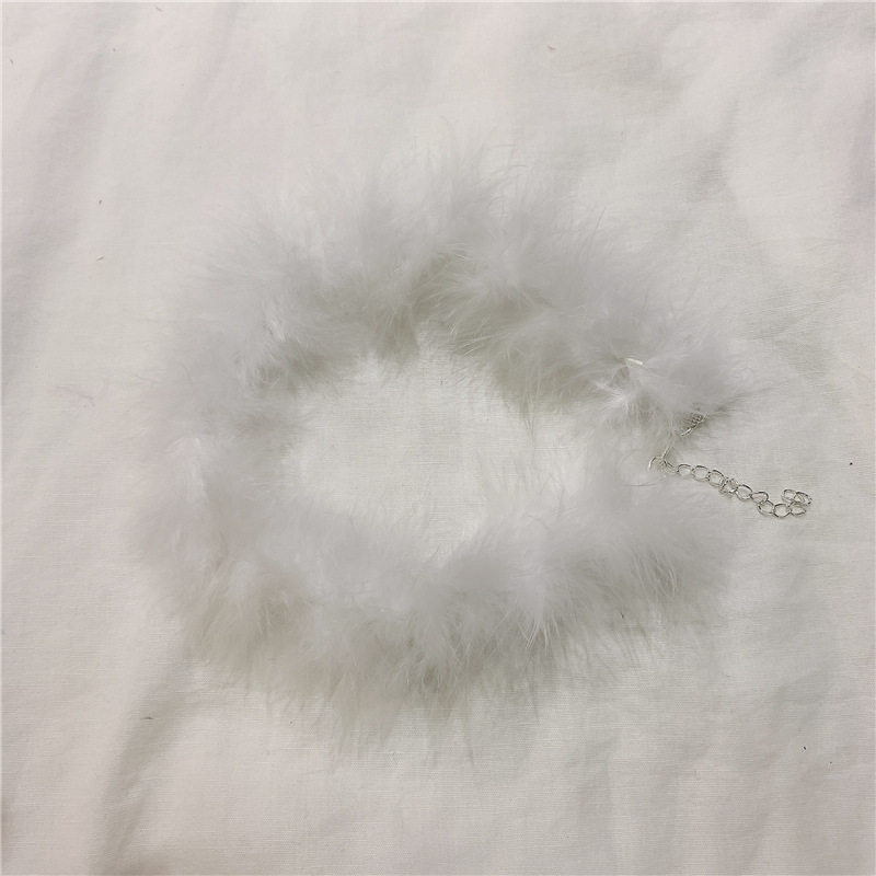 包邮性感气质毛毛羽毛颈链女choker短款锁骨项圈毛绒绒项链配饰,淘宝优惠券,粉丝福利购,淘宝优惠卷