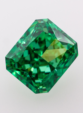 长方倒角冰花切多色锆石 小八角混色高碳钻美甲钻球宝石戒面裸石