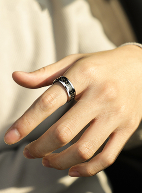 钨金食指戒指夸张欧美男友五折