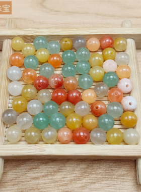 天然散珠diy金丝玉东陵玉