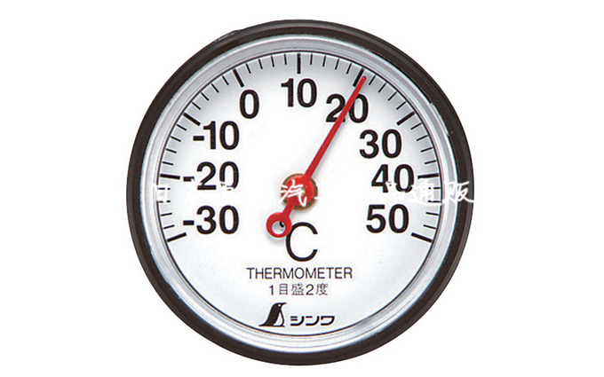 日本汽車載内用温度计表温度计顯示器机械指针仪表盘粘贴迷你小型