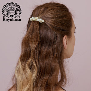 皇家莎莎发夹时尚头饰发饰优雅横夹弹簧夹盘发顶夹马尾夹盘头发卡