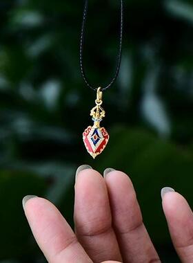 s925银五智剑吊坠藏式项链配件