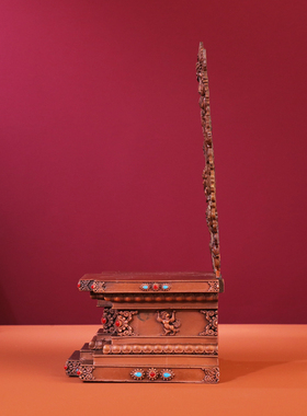 紫铜藏式密宗佛龛佛像底座