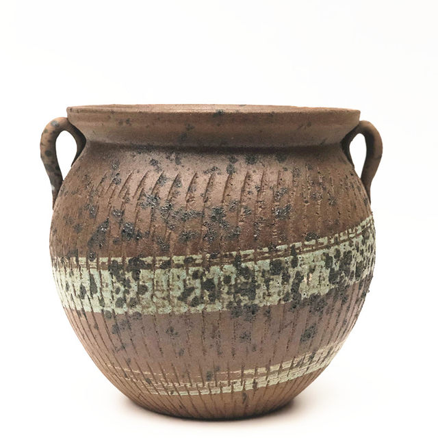 Flower pot large diameter ceramic succulents old pile pot