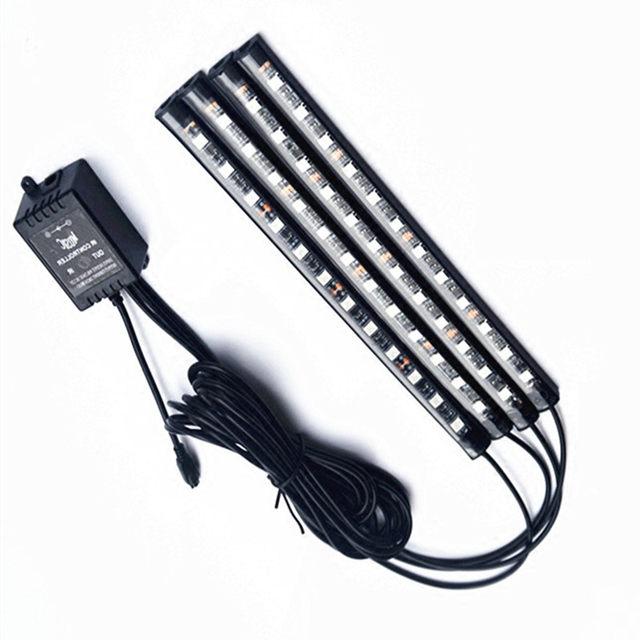 ໂຄມໄຟປະດັບໄຟ LED ທີ່ຄວບຄຸມດ້ວຍສຽງໃນລົດ