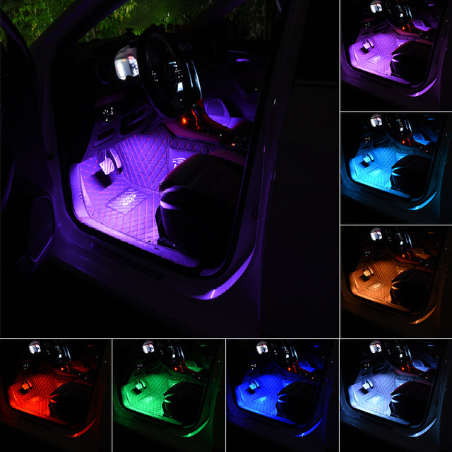 ໂຄມໄຟປະດັບໄຟ LED ທີ່ຄວບຄຸມດ້ວຍສຽງໃນລົດ