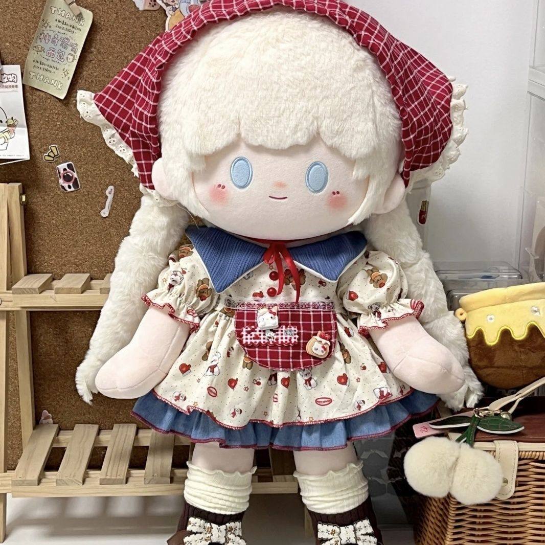 40厘米娃衣苹果茶派短袖连衣裙坐姿站姿棉花娃娃公仔替换套装一番,淘宝优惠券,粉丝福利购,淘宝优惠卷