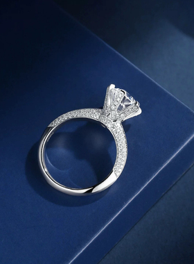 42【半壁江山】豪华镶嵌结婚戒订婚求婚女戒指