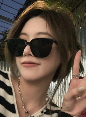 复古茶色墨镜男士高级感