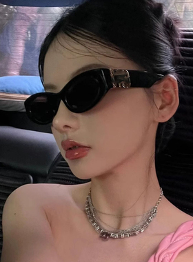 2025新款猫眼墨镜女赵露思同款开车偏光防紫外线显脸小太阳眼镜潮