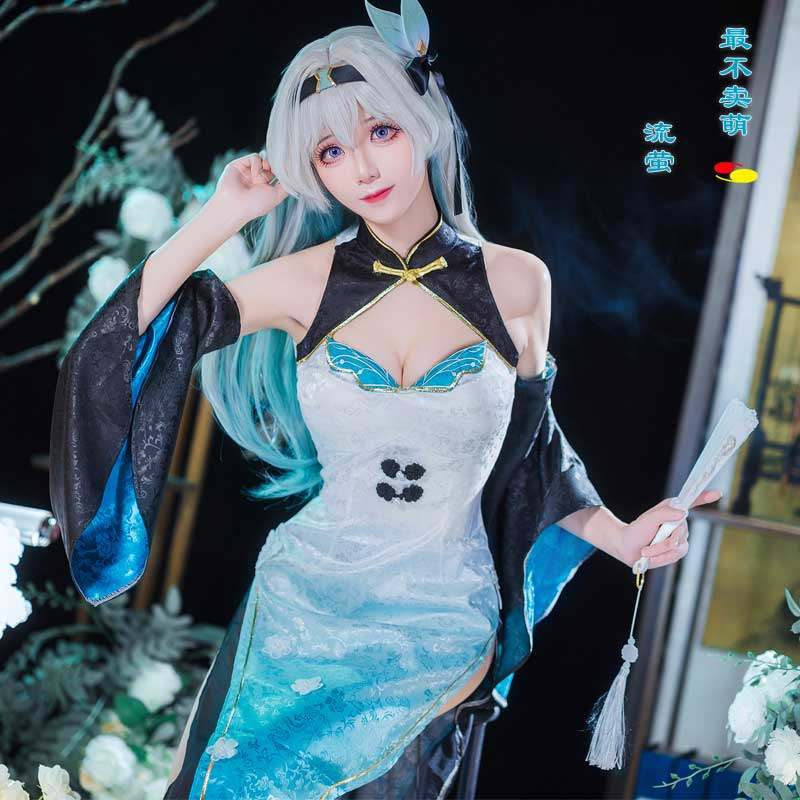 【最不卖萌】崩坏星穹铁道流萤旗袍cos服崩铁游戏动漫cosplay女装,淘宝优惠券,粉丝福利购,淘宝优惠卷