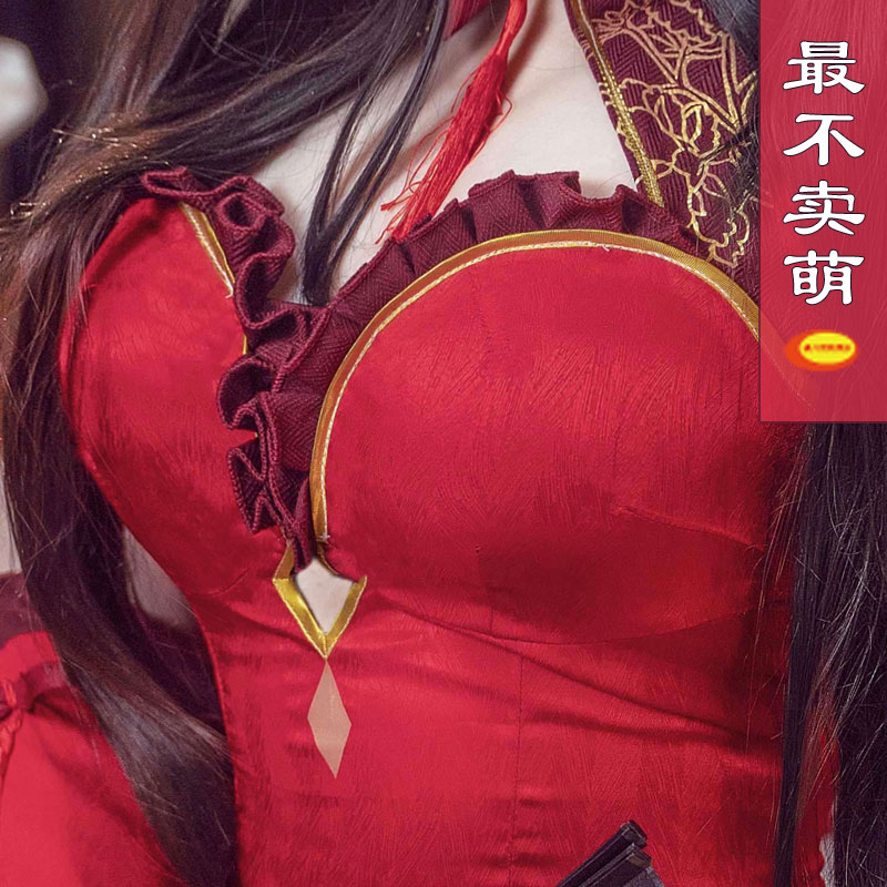 约会大作战 cos服时崎狂三新春旗袍c服cosply服装女cosplay手游-图1