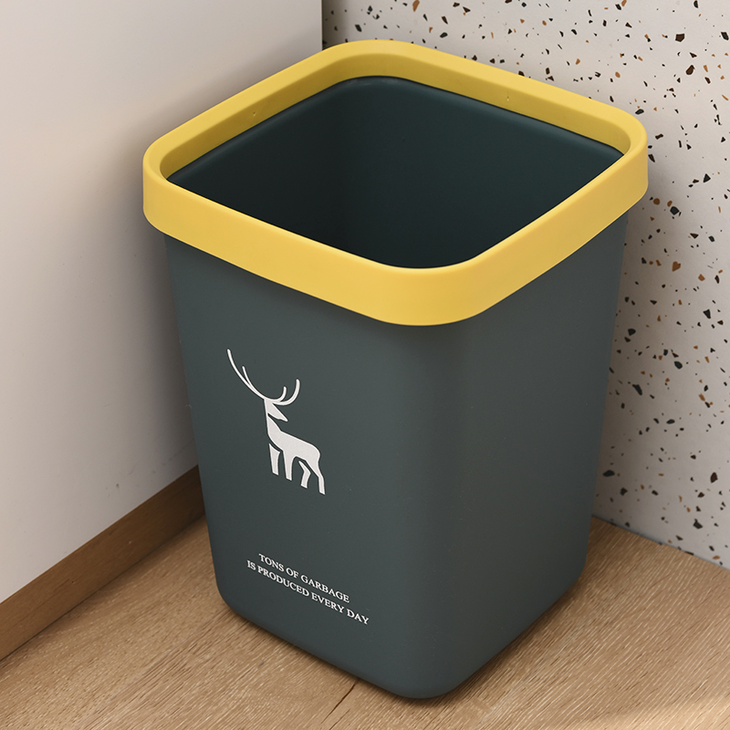 垃圾桶家用2025新款办公室客厅厨房专用轻奢方形高档筒大号大容量 - 图0