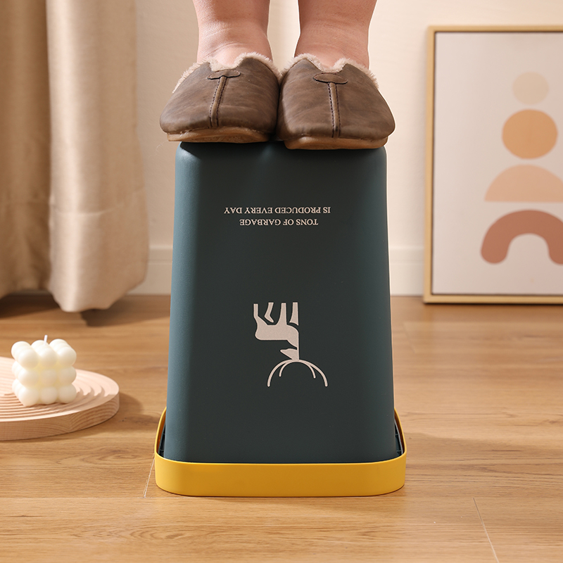 垃圾桶家用2025新款办公室客厅厨房专用轻奢方形高档筒大号大容量 - 图2