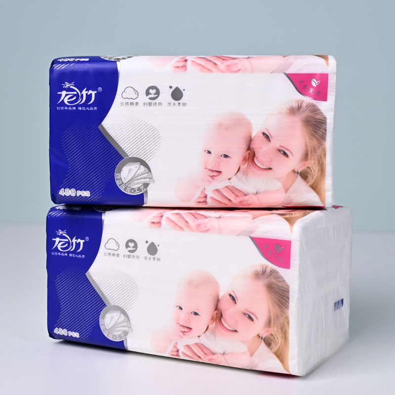龙竹抽纸480张婴儿纸巾大包加厚宝宝面巾纸可湿水餐巾纸家用大号,淘宝优惠券,粉丝福利购,淘宝优惠卷