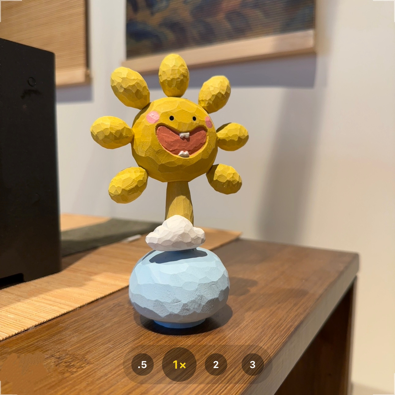 太阳花手工木雕摆件可爱治愈系创意办公室桌面装饰品送人礼物,淘宝优惠券,粉丝福利购,淘宝优惠卷