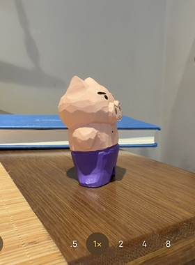 卡通可爱蜡笔小新肥嘟嘟左卫门手工木雕摆件礼物送人