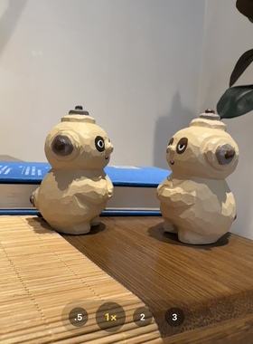 花园宝宝玛卡巴卡木雕小摆件可爱车载桌面家居装潮玩送礼生日礼品