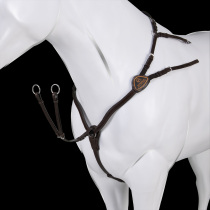 Italian Cavallo Barrier Front Chest Strap Head Bow Tannery Head Leather Questrian Front Chest Strap Barrier Front Chest Strap