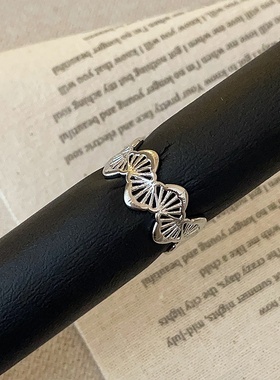 小众设计感蕾丝戒指女中古风精致个性时尚气质优雅百搭指环戒子