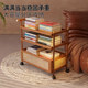 Sofa side table, movable living room side cabinet, bedside storage rack, coffee table, small table, multi-functional snack cart cabinet