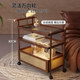 Sofa side table, movable living room side cabinet, bedside storage rack, coffee table, small table, multi-functional snack cart cabinet