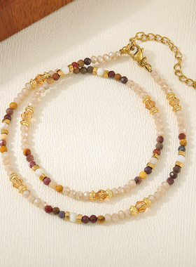 雅丹风轻奢复古爆款感百搭项链设计感时髦饰品精致复古锁骨链