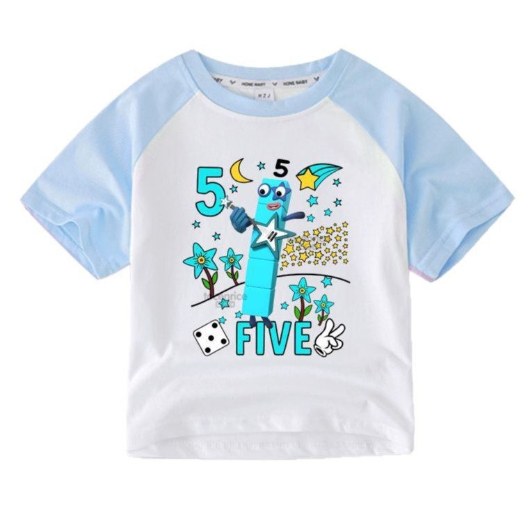 Number blocks数字积木t恤儿童衣服男女童数字图案插肩上衣潮,淘宝优惠券,粉丝福利购,淘宝优惠卷