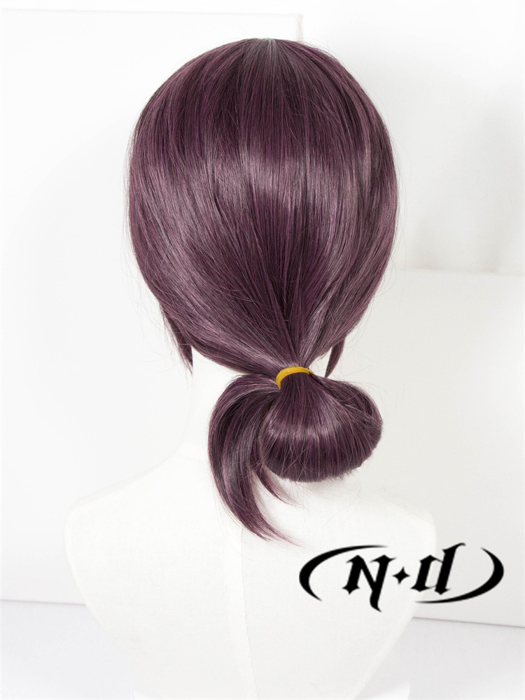 ND家】蕾塞 电锯人 角色款COS假发 紫色小辫子 - 图2