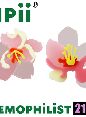 NPii21SS海棠花耳钉原创设计花朵