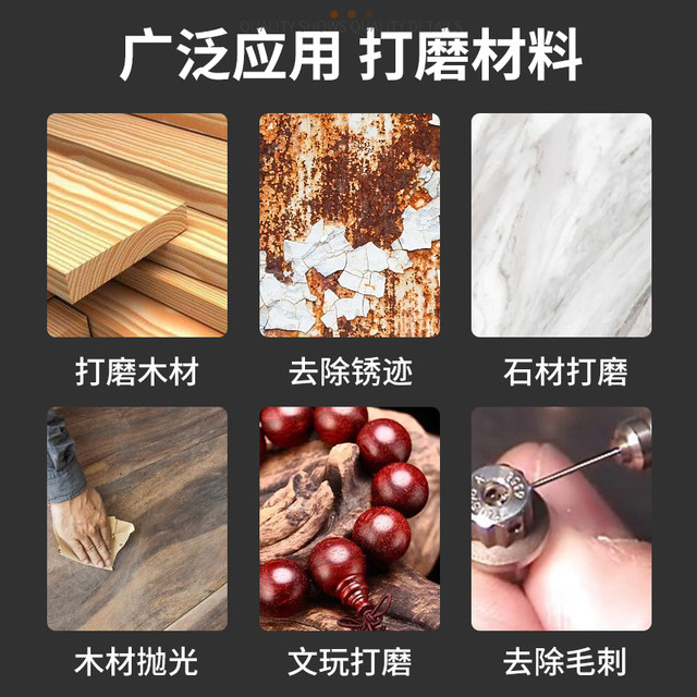 6 wire brush grinding head rust removal grinding polishing tool