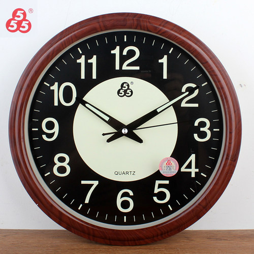 三五简约静音大字简约现代挂钟客厅老人时钟夜光办公室卧室北欧表 - 图3