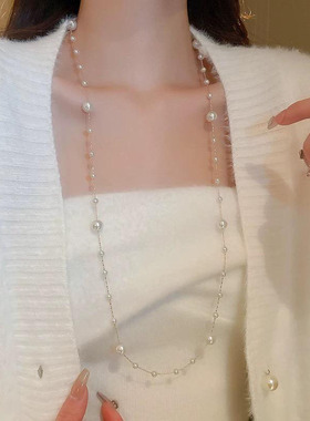 中古vintage满天星双层珍珠项链